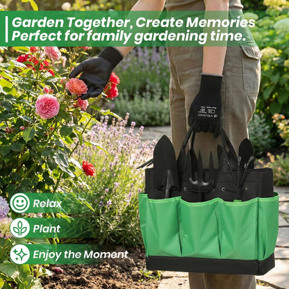 11-Piece Garden Tools Set Heavy Duty with Ergonomic Handles