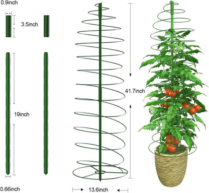 12 Pack Peony Cage Plant Support Stakes 10" W x 16" H Heavy Duty Ring Metal Garden Support Structures Plant Cage with Ties for Indoor Flower Outdoor Tomato Hydrangea Monstera