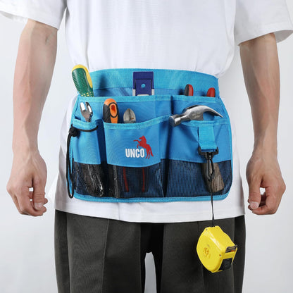Adjustable Gardening Belt, Green, 7 Pockets, Wear, Cut and Water Resistant, Garden Tool Belt Pouch, Waist Apron with Pockets