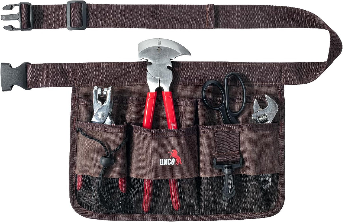 Adjustable Gardening Belt, Green, 7 Pockets, Wear, Cut and Water Resistant, Garden Tool Belt Pouch, Waist Apron with Pockets