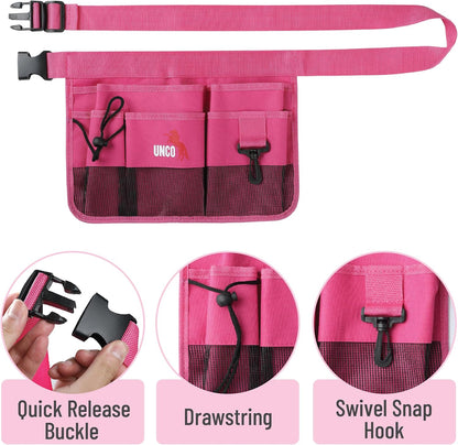 Adjustable Gardening Belt, Green, 7 Pockets, Wear, Cut and Water Resistant, Garden Tool Belt Pouch, Waist Apron with Pockets