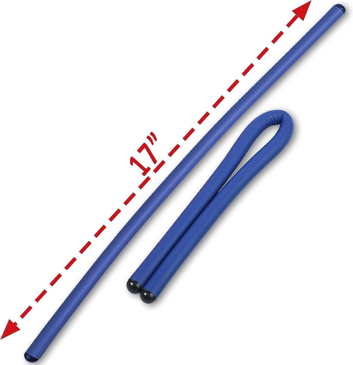 Andalus Twist Rubber Ties, 17-Inch Reusable Twist Ties in Yellow Color - Holds Up to 110 Pounds (4 Pack)