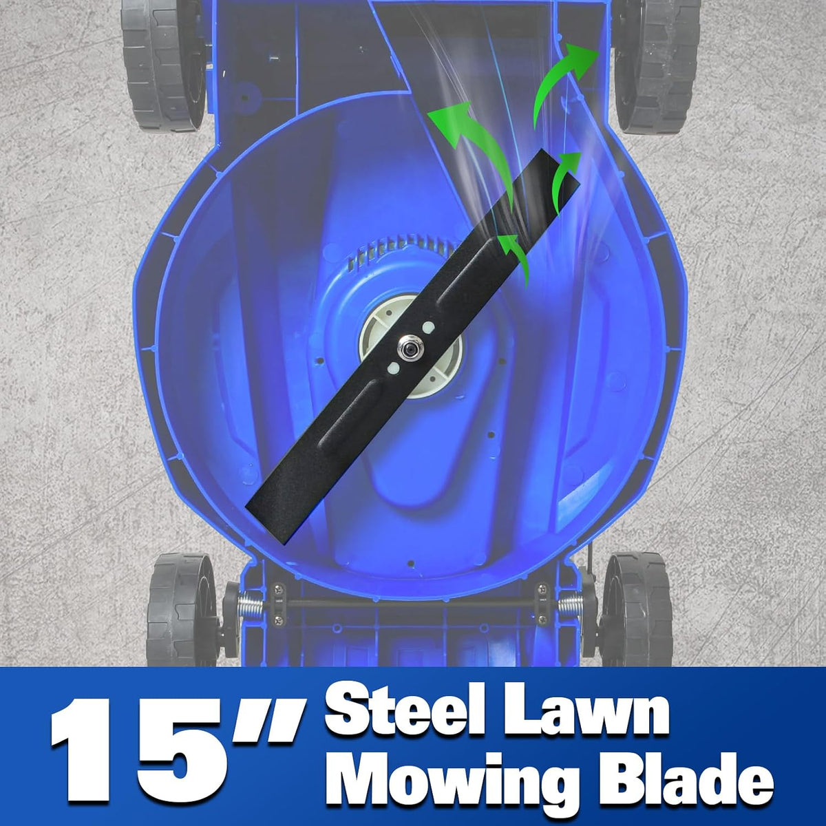 15" Corded Electric Lawn Mower, 11A Motor 3300RPM Push Mower with 35L Grass Bag, 5 Height Adjustments (1"-3"), Lightweight & Foldable Handle for Small Yards
