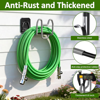 Garden Hose Holder Wall Mount Water Hose Holders for Outside