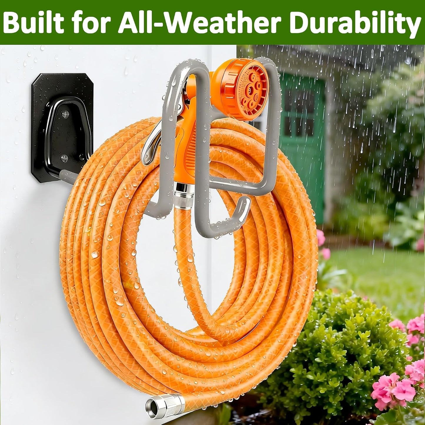 Garden Hose Holder Wall Mount Water Hose Holders for Outside