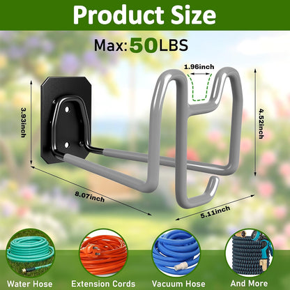 Garden Hose Holder Wall Mount Water Hose Holders for Outside