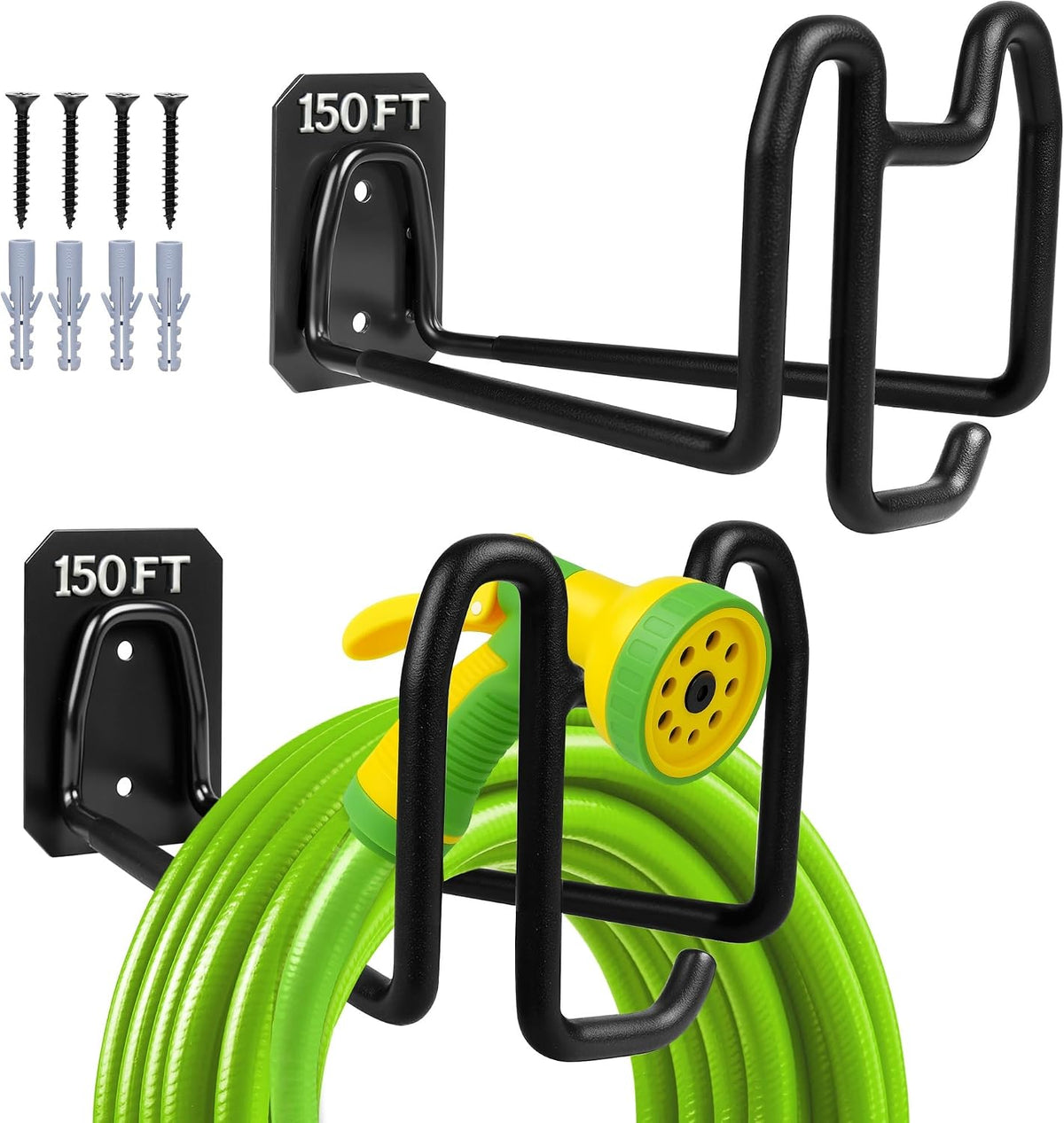 Garden Hose Holder Wall Mount Water Hose Holders for Outside