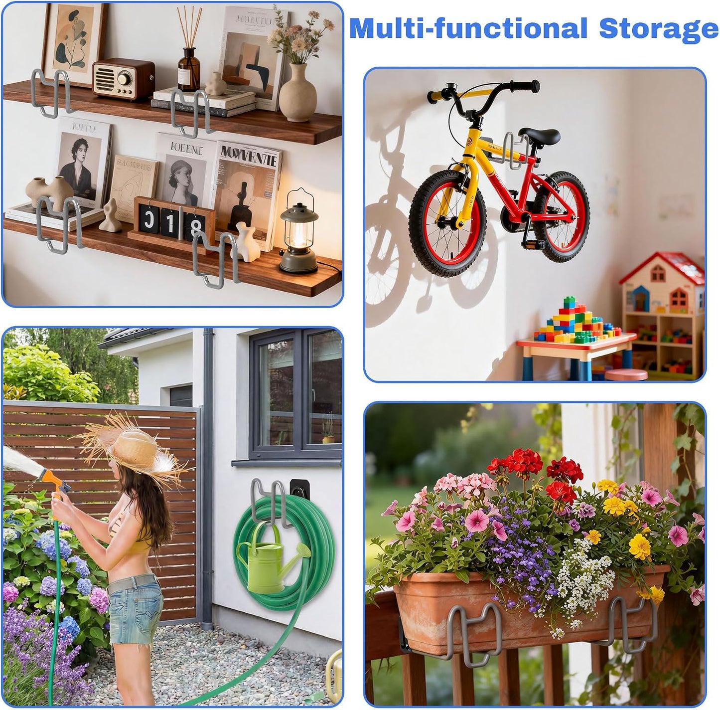 Garden Hose Holder Wall Mount Water Hose Holders for Outside