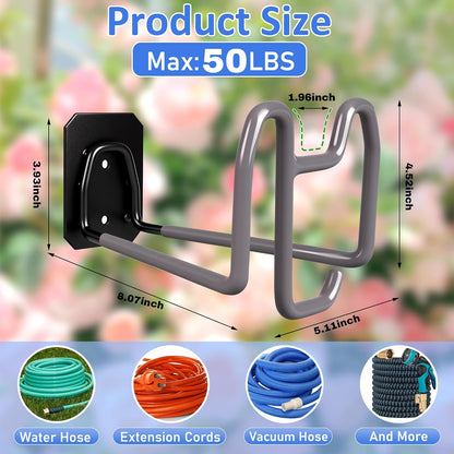 Garden Hose Holder Wall Mount Water Hose Holders for Outside
