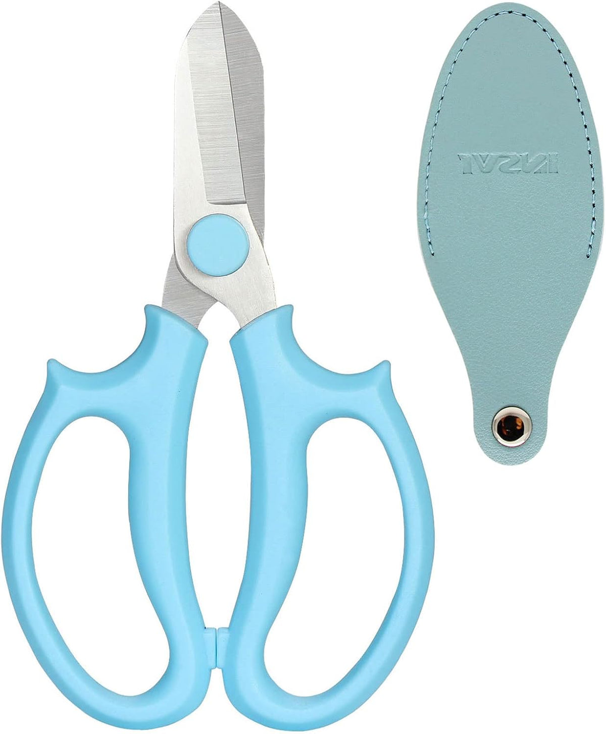 Garden Pruning Shears Scissors with Comfort Grip Handle, Premium Steel Professional Floral Scissors, Perfect for Arranging Flowers, Pruning, Trimming Plants, Gardening Tool (Purple)