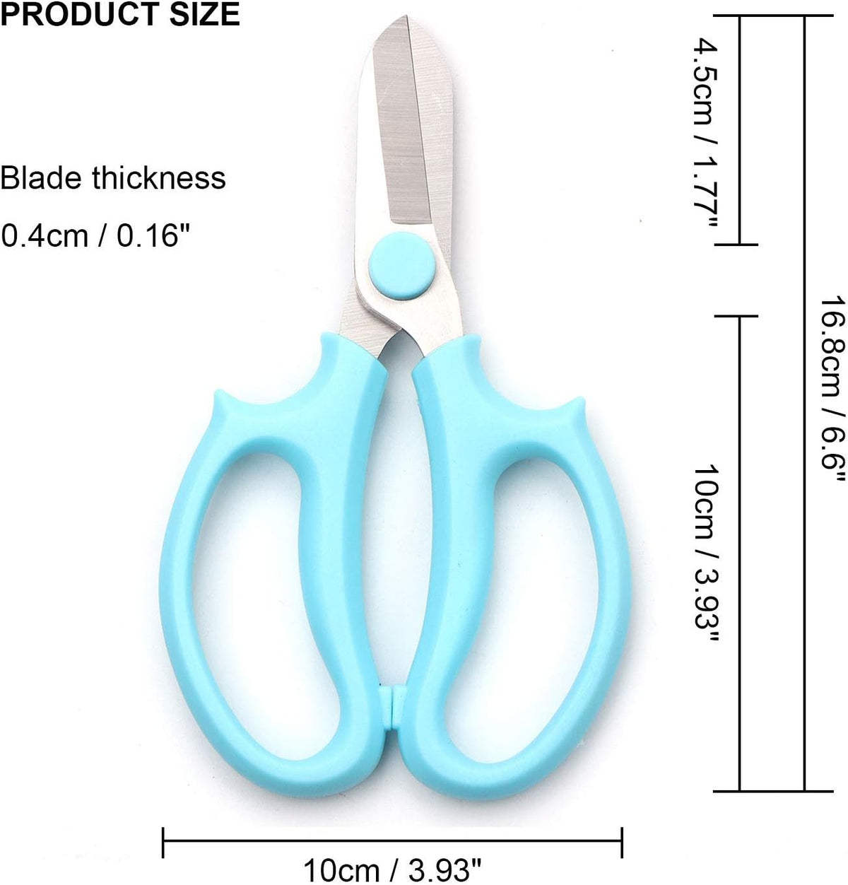 Garden Pruning Shears Scissors with Comfort Grip Handle, Premium Steel Professional Floral Scissors, Perfect for Arranging Flowers, Pruning, Trimming Plants, Gardening Tool (Purple)