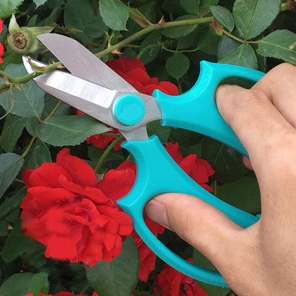 Garden Pruning Shears Scissors with Comfort Grip Handle, Premium Steel Professional Floral Scissors, Perfect for Arranging Flowers, Pruning, Trimming Plants, Gardening Tool (Purple)