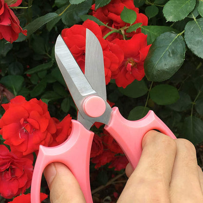 Garden Pruning Shears Scissors with Comfort Grip Handle, Premium Steel Professional Floral Scissors, Perfect for Arranging Flowers, Pruning, Trimming Plants, Gardening Tool (Purple)