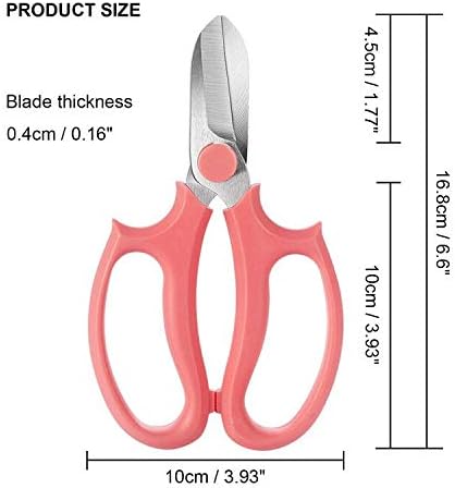 Garden Pruning Shears Scissors with Comfort Grip Handle, Premium Steel Professional Floral Scissors, Perfect for Arranging Flowers, Pruning, Trimming Plants, Gardening Tool (Purple)