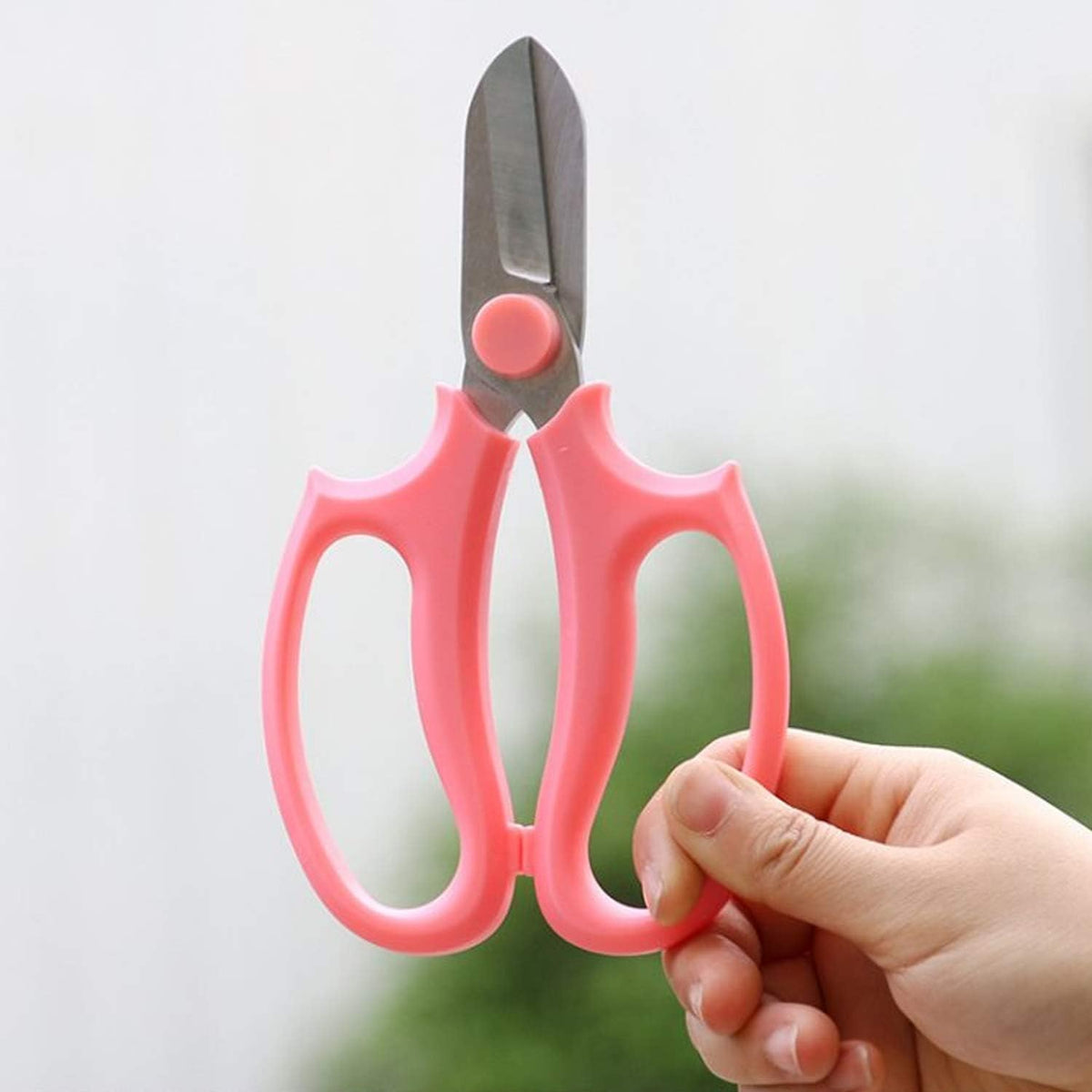 Garden Pruning Shears Scissors with Comfort Grip Handle, Premium Steel Professional Floral Scissors, Perfect for Arranging Flowers, Pruning, Trimming Plants, Gardening Tool (Purple)