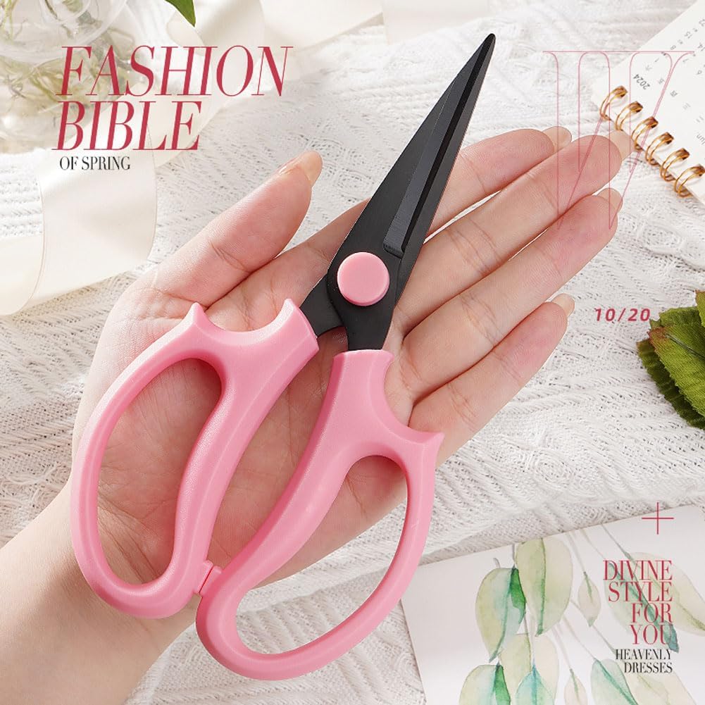 Garden Pruning Shears Scissors with Comfort Grip Handle, Premium Steel Professional Floral Scissors, Perfect for Arranging Flowers, Pruning, Trimming Plants, Gardening Tool (Purple)