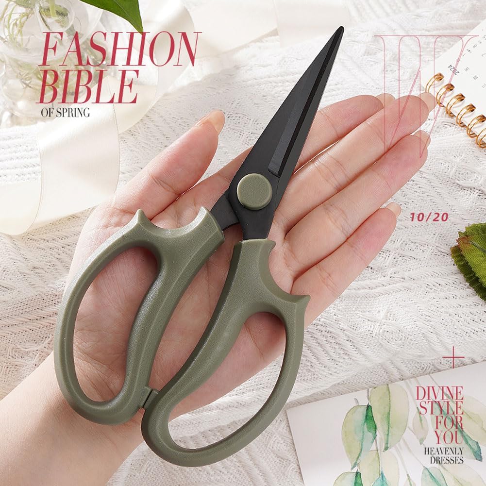 Garden Pruning Shears Scissors with Comfort Grip Handle, Premium Steel Professional Floral Scissors, Perfect for Arranging Flowers, Pruning, Trimming Plants, Gardening Tool (Purple)