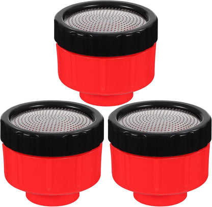 6-Pack Red Watering Nozzle Set - Stainless Steel & Plastic, Breaker Valve, 3/4 Inch Hose Fitting, Garden Watering Wand, Ideal for Flowers & Plants