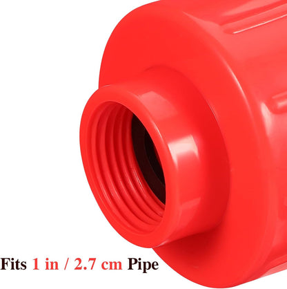 6-Pack Red Watering Nozzle Set - Stainless Steel & Plastic, Breaker Valve, 3/4 Inch Hose Fitting, Garden Watering Wand, Ideal for Flowers & Plants