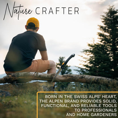 Alpen Weisshorn 280 Loppers, Cuts 1.58" Diameter - 32" Cam-Assisted Professional Garden Bypass Lopper and Tree Trimmer - Japanese High Carbon Steel Blades