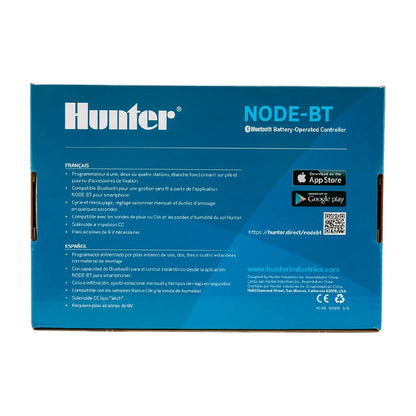 Hunter NODE-BT-100 Battery Sprinkler Timer, 1-Zone Controller with Solenoid