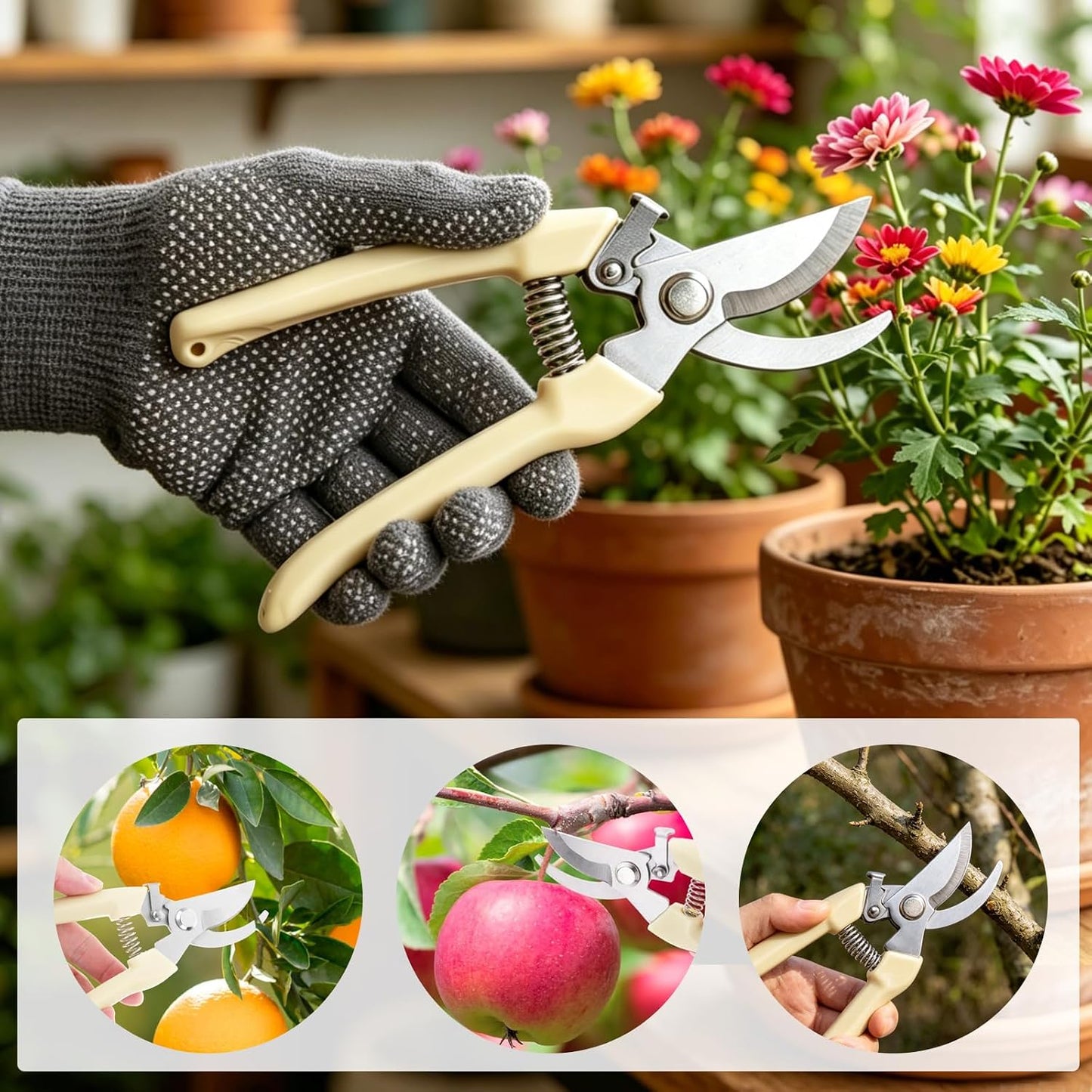 Succulent Tools, Mini Garden Tool Set, Transplanting Tools Set, Succulent Care kit for Succulent Miniature Gardening Plant, Multi, 13 Pcs