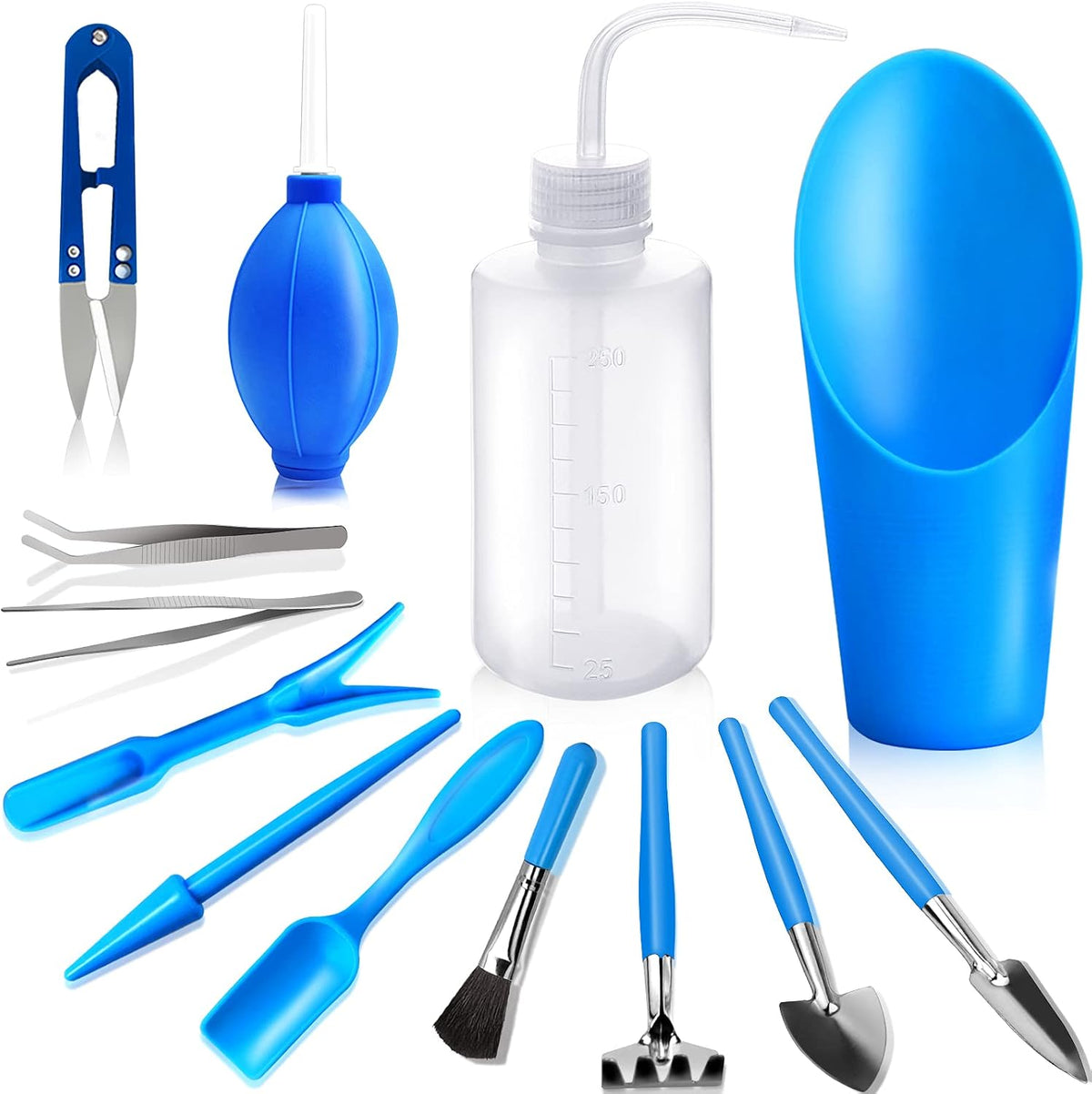 Succulent Tools, Mini Garden Tool Set, Transplanting Tools Set, Succulent Care kit for Succulent Miniature Gardening Plant, Multi, 13 Pcs