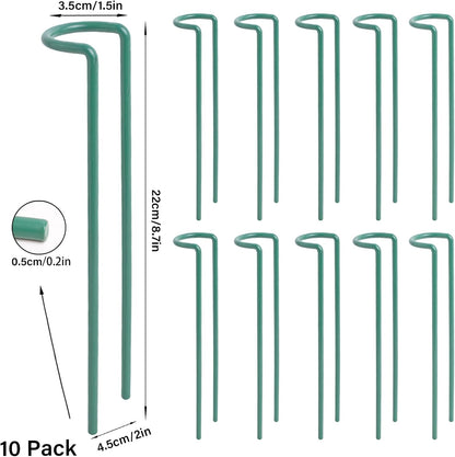 10Pcs Monstera Plant Support - 12" Durable Iron U-Shaped Trellis Stakes
