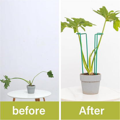 10Pcs Monstera Plant Support - 12" Durable Iron U-Shaped Trellis Stakes