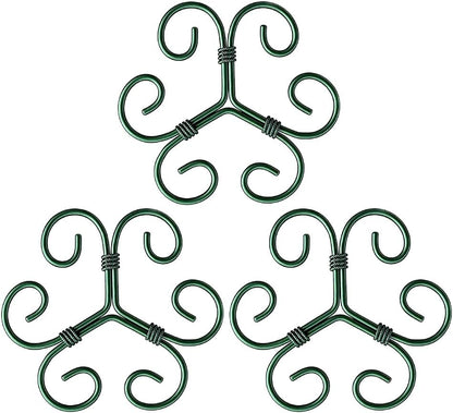 Plant Stem Support Set, 2025 New Reusable Plastic Climbing Plant Support Plant Trellis 3/6 Pcs, Upgrade Climbing Houseplant Support Stakes for Indoor Plants Stem Holder (3, Green)
