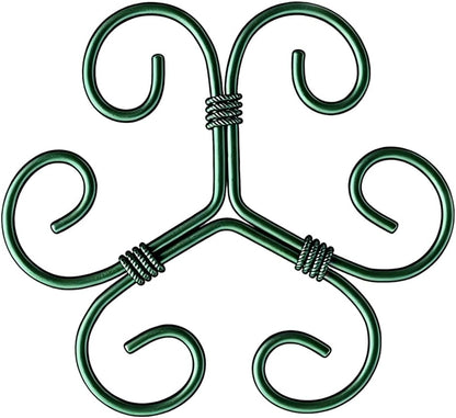 Plant Stem Support Set, 2025 New Reusable Plastic Climbing Plant Support Plant Trellis 3/6 Pcs, Upgrade Climbing Houseplant Support Stakes for Indoor Plants Stem Holder (3, Green)