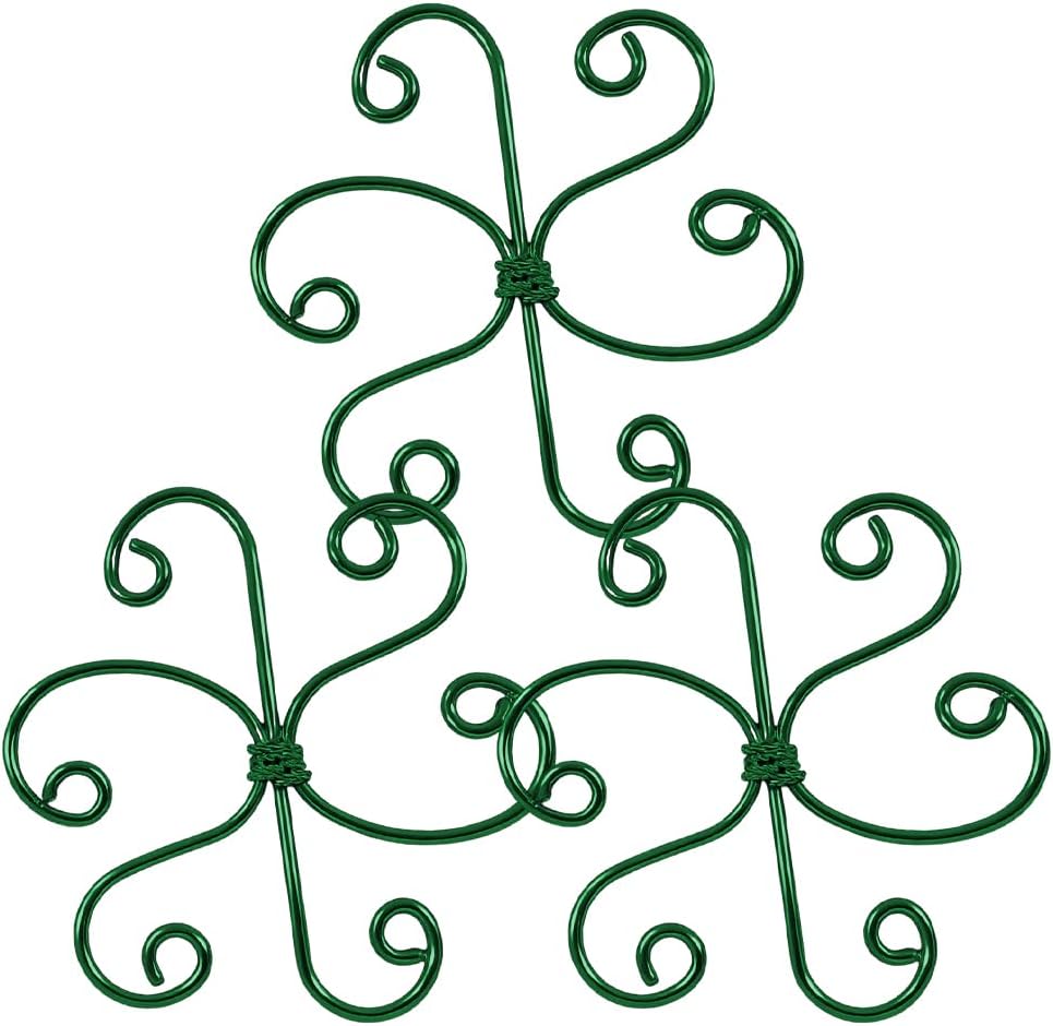 Plant Stem Support Set, 2025 New Reusable Plastic Climbing Plant Support Plant Trellis 3/6 Pcs, Upgrade Climbing Houseplant Support Stakes for Indoor Plants Stem Holder (3, Green)
