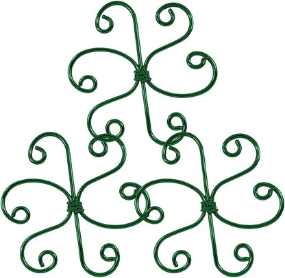 Plant Stem Support Set, 2025 New Reusable Plastic Climbing Plant Support Plant Trellis 3/6 Pcs, Upgrade Climbing Houseplant Support Stakes for Indoor Plants Stem Holder (3, Green)