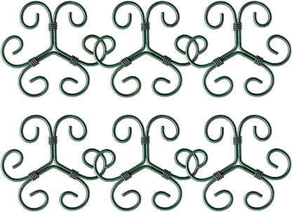 Plant Stem Support Set, 2025 New Reusable Plastic Climbing Plant Support Plant Trellis 3/6 Pcs, Upgrade Climbing Houseplant Support Stakes for Indoor Plants Stem Holder (3, Green)
