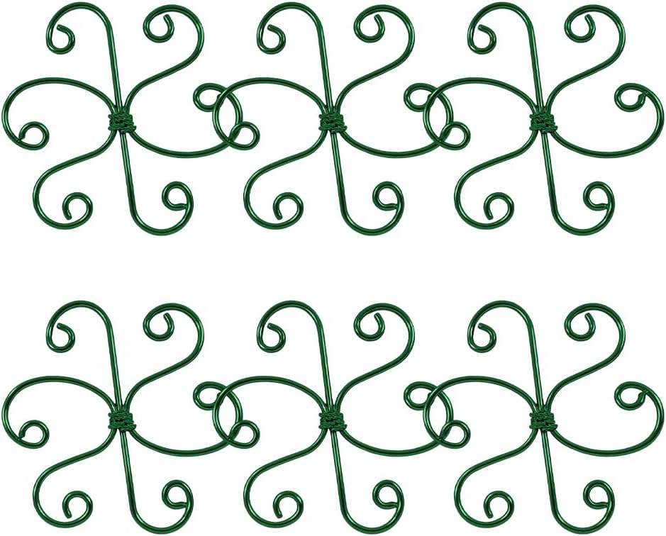 Plant Stem Support Set, 2025 New Reusable Plastic Climbing Plant Support Plant Trellis 3/6 Pcs, Upgrade Climbing Houseplant Support Stakes for Indoor Plants Stem Holder (3, Green)