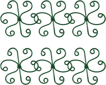 Plant Stem Support Set, 2025 New Reusable Plastic Climbing Plant Support Plant Trellis 3/6 Pcs, Upgrade Climbing Houseplant Support Stakes for Indoor Plants Stem Holder (3, Green)