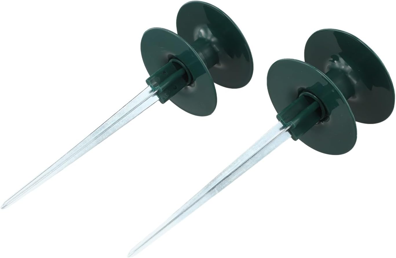Smooth Garden Hose Roller Guide with Resin Wheel and Heavy-Duty Zinc Spike for Lawn, Flower Beds, and Shrubs