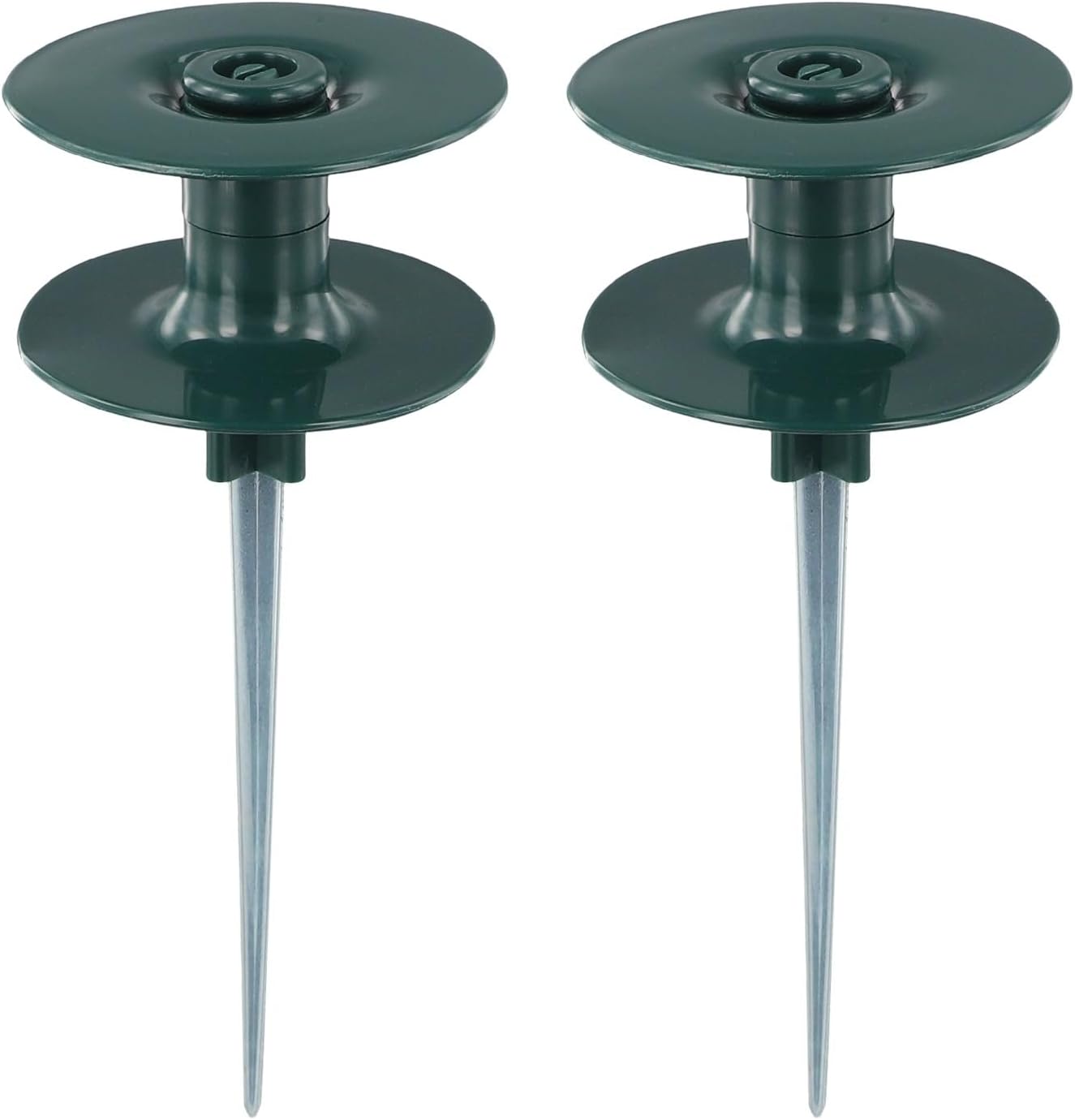 Smooth Garden Hose Roller Guide with Resin Wheel and Heavy-Duty Zinc Spike for Lawn, Flower Beds, and Shrubs