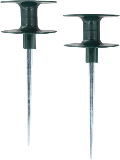 Smooth Garden Hose Roller Guide with Resin Wheel and Heavy-Duty Zinc Spike for Lawn, Flower Beds, and Shrubs