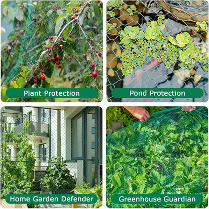 Bird Netting for Garden (13ft x 36ft) Garden Netting Pest Barrier,Cicada Netting Protect Fruit Trees Blueberry Bushes Vegetable Plant,Plastic Net for Garden Against Birds, Deer,Squirrels
