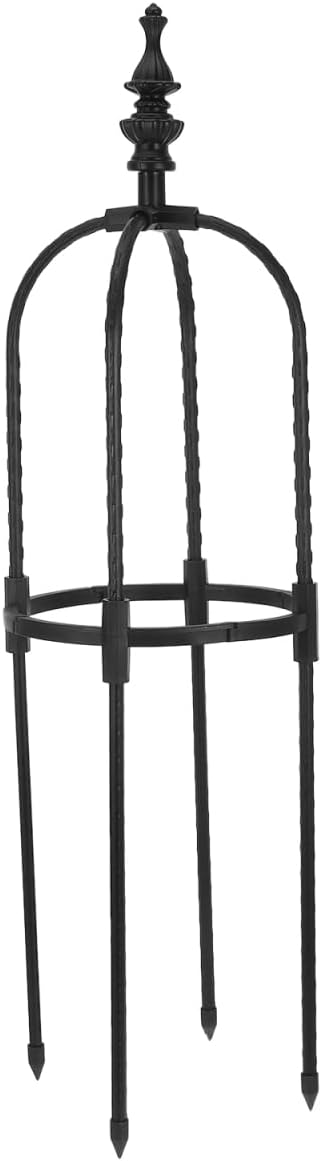 Metal Garden Trellis for Climbing Plants 8mm Outdoor Support Frame for Vines and Flowers Adjustable Height Garden Obelisk for Potted Plants for Tomatoes and Roses