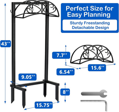 Heavy Duty Garden Hose Holder, 130 lbs Capacity, Anti-Tilt