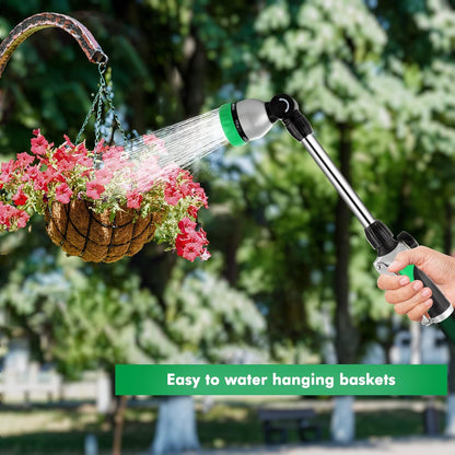 Heavy Duty Metal Watering Wand, Sprayer Nozzle for Garden Hose