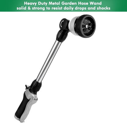 Heavy Duty Metal Watering Wand, Sprayer Nozzle for Garden Hose