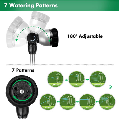 Heavy Duty Metal Watering Wand, Sprayer Nozzle for Garden Hose