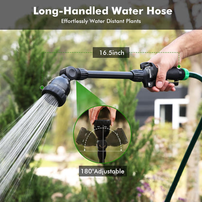 Heavy Duty Metal Watering Wand, Sprayer Nozzle for Garden Hose
