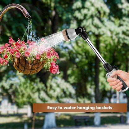 Heavy Duty Metal Watering Wand, Sprayer Nozzle for Garden Hose