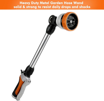 Heavy Duty Metal Watering Wand, Sprayer Nozzle for Garden Hose
