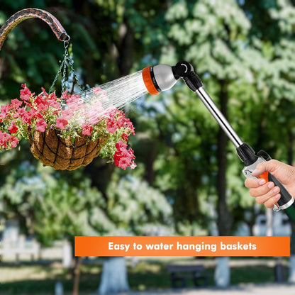 Heavy Duty Metal Watering Wand, Sprayer Nozzle for Garden Hose