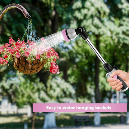 Heavy Duty Metal Watering Wand, Sprayer Nozzle for Garden Hose